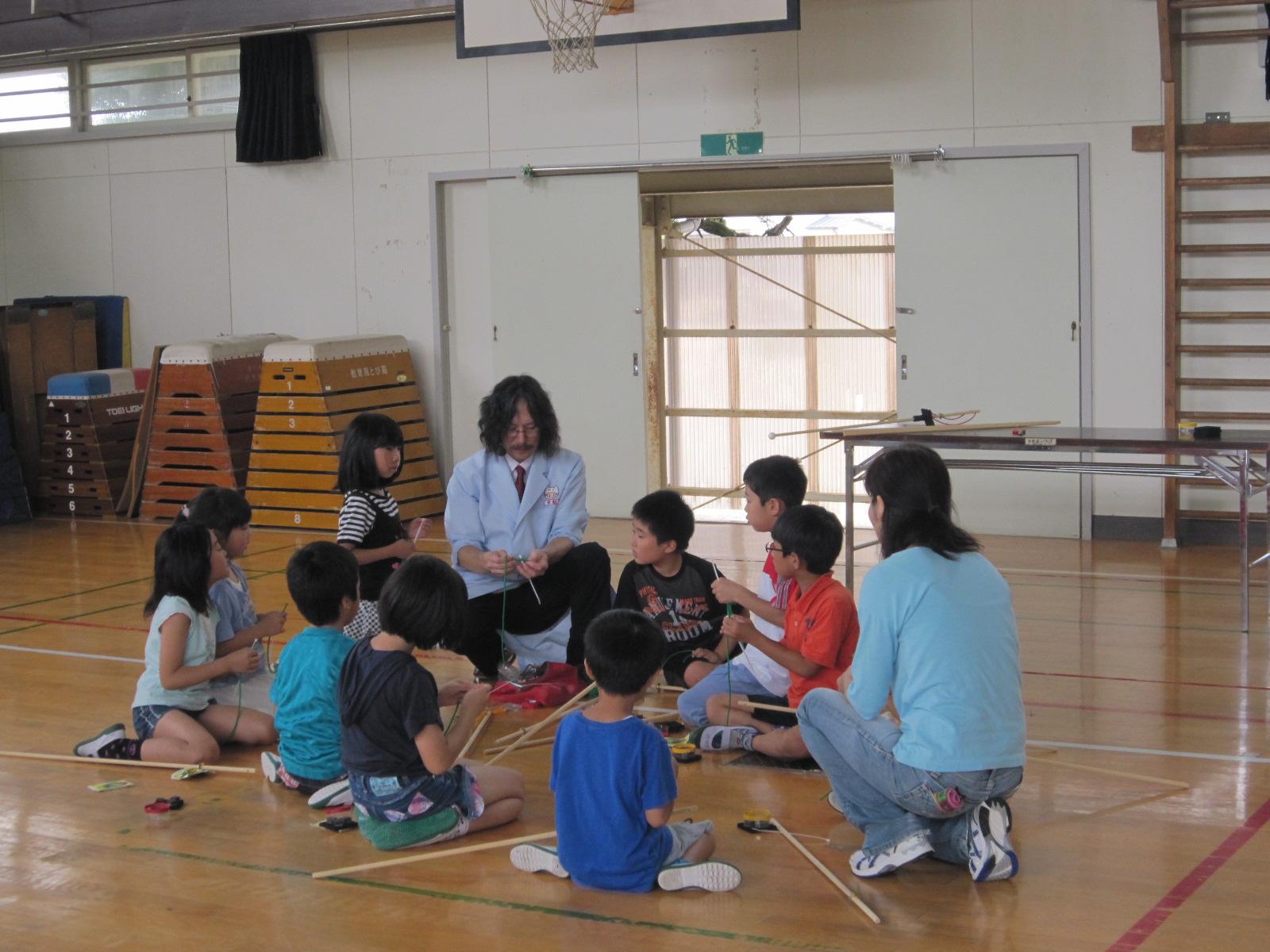 理科実験教室の様子