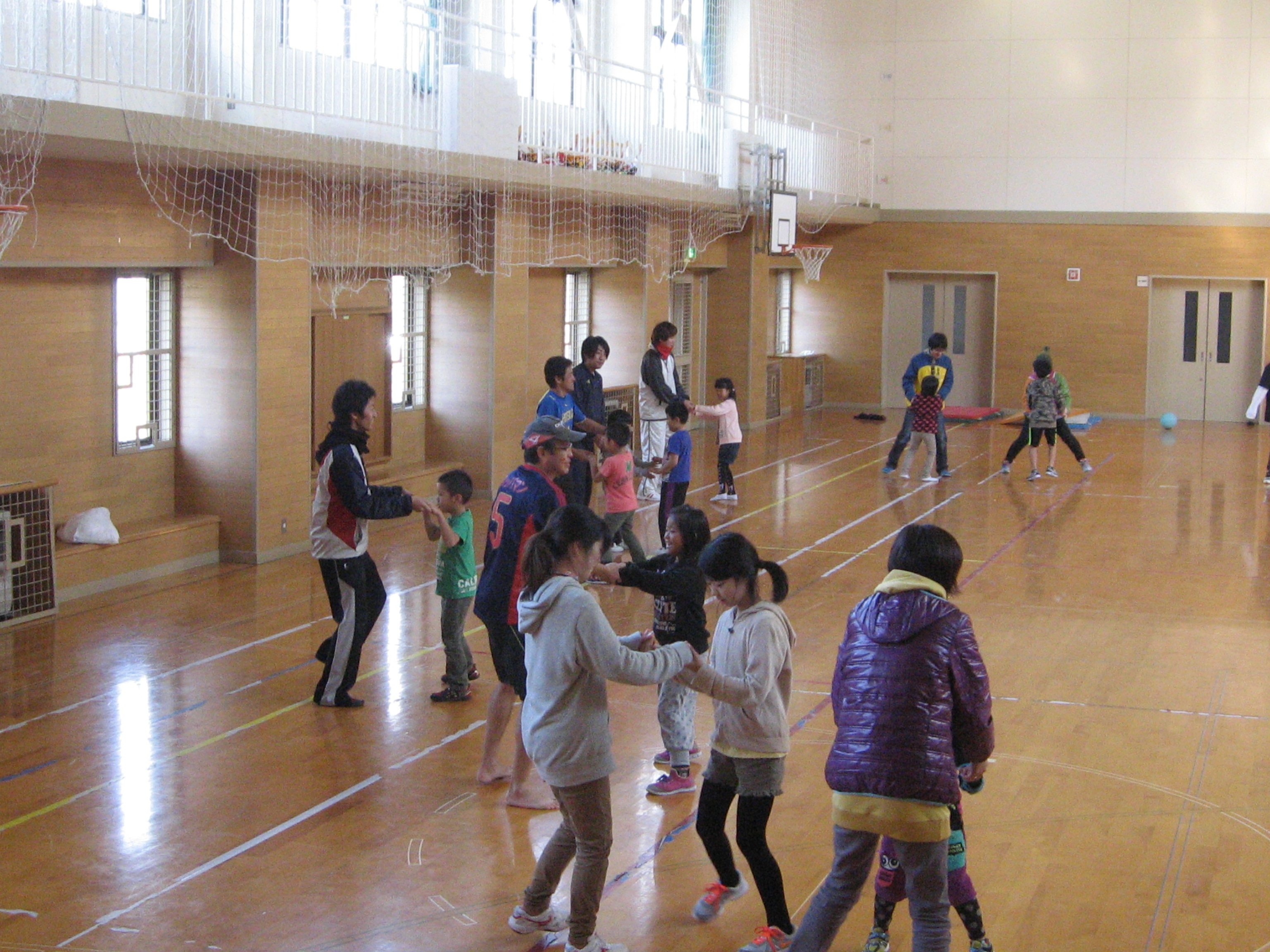 1年に1度の親子レクの様子
