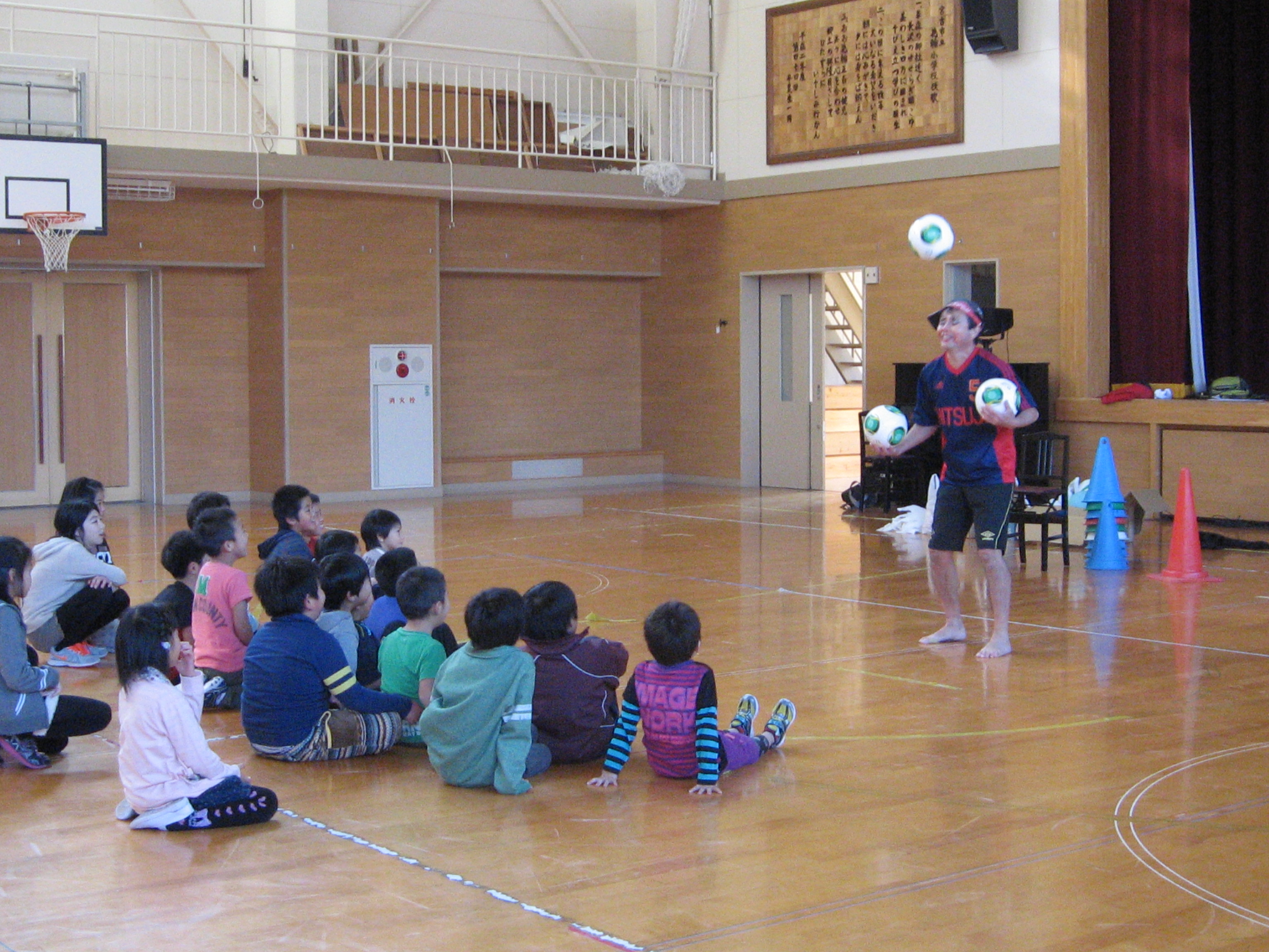 1年に1度の親子レクの様子