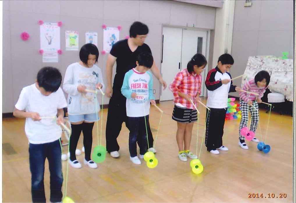 ジャグリング教室の様子